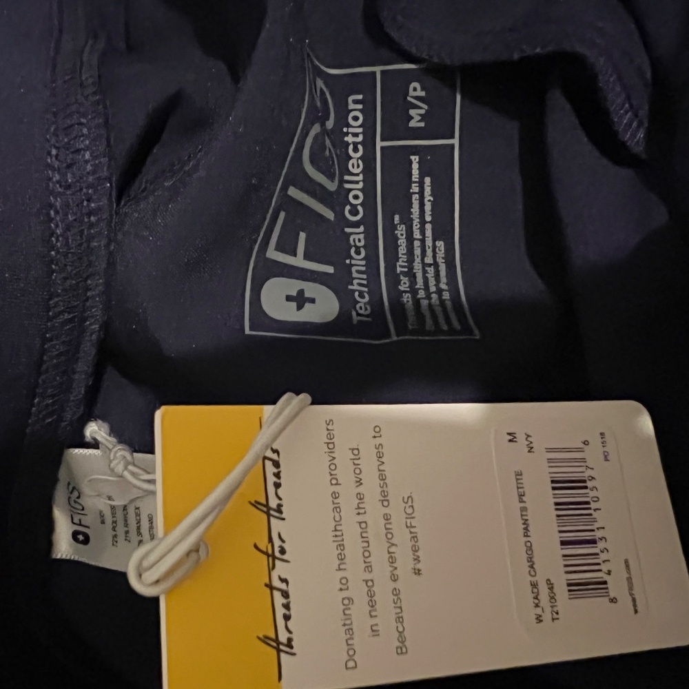 NWT Figs Navy Blue Bottoms - Picture 4 of 6